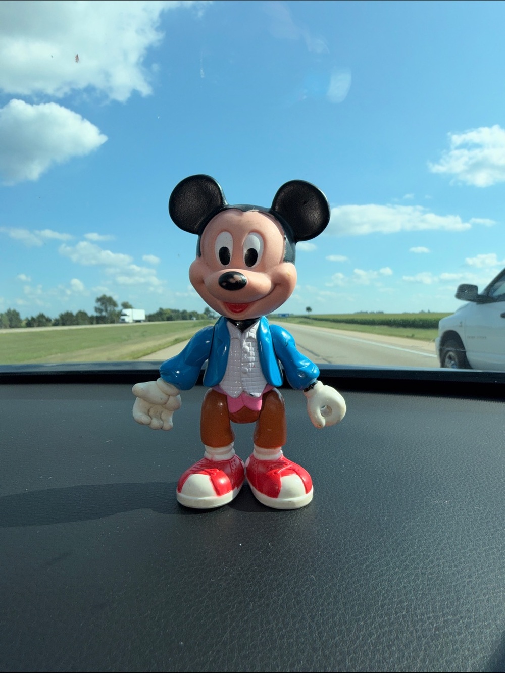 Vintage Disney Mickey Mouse 4 1/2 Inches Tall PVC ARCO Mouse
